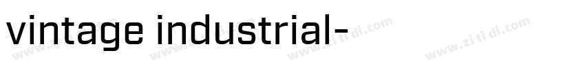 vintage industrial字体转换